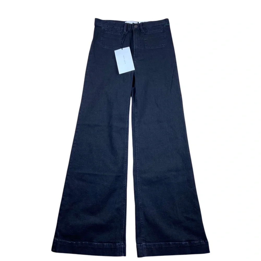 Jeanerica Tuckernuck Flared Leg Jeans MW023 Milan Vintage 95 Size 28 NEW - Picture 1 of 4